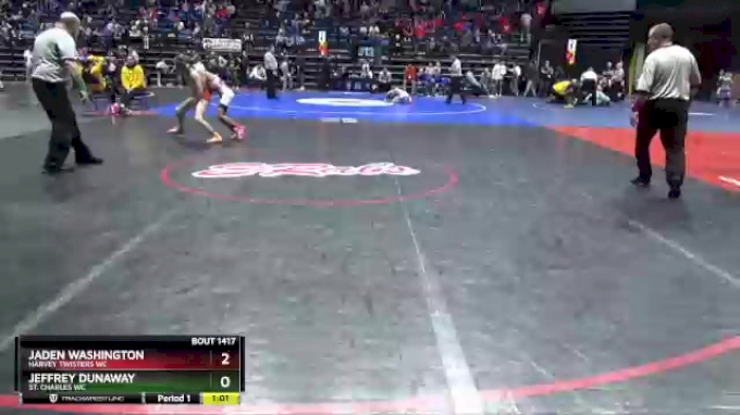 80 lbs Quarterfinal - Jeffrey Dunaway, St. Charles WC vs Jaden ...