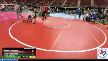 100 lbs Round 3 - James Deringer, Pitbull Wrestling vs Kianna Famaligi, El Paso Wildcats Wrestling Club