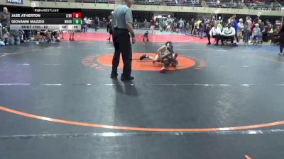 62 lbs Final - Jase Atherton, Lewistown vs Giovanni Mazzio, Woodland