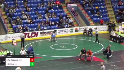 124 lbs Consi Of 32 #1 - Walter Rodgers, Forest Hills vs Ben Reid, Liberty