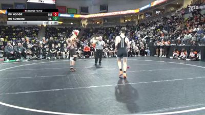 165 lbs Quarterfinal - Bo Koedam, Sergeant Bluff-Luton vs Eli Hodge, Clarion-Goldfield-Dows