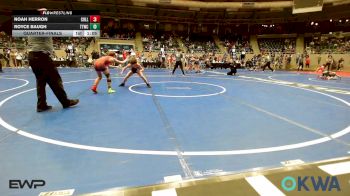 100 lbs Quarterfinal - Noah Herron, Collinsville Cardinal Youth Wrestling vs Royce Baugh, Team Tulsa Wrestling Club