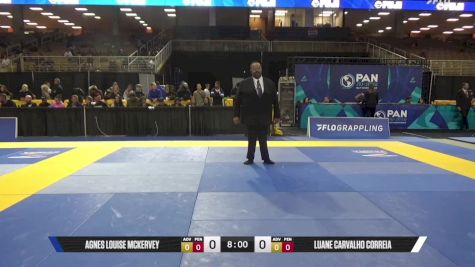 Luane Carvalho Correia vs Agnes Louise McKervey 2025 Pan Jiu Jitsu IBJJF Championship