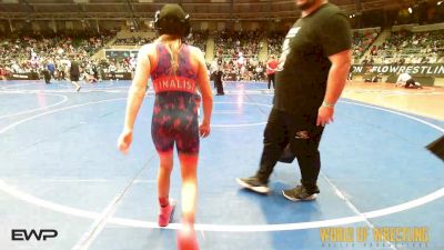 72 lbs Round Of 16 - Hanna Hensen, Hudson Wrestling Club vs Everlie Cole, Maize Wrestling Club