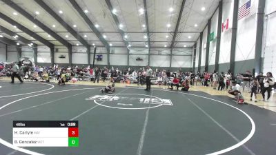46 lbs Quarterfinal - Hunter Carlyle, Mat Demon WC vs Bryson Gonzalez, Victory Wrestling-Central WA