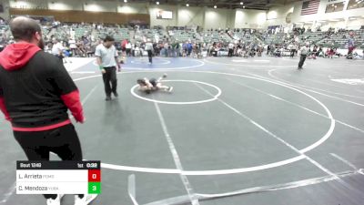 78 lbs Semifinal - Lawson Arrieta, Pomona Elite vs Carlos Mendoza, Yuba Sutter Combat