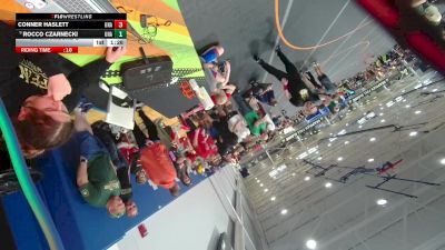 132 lbs Champ. Round 2 - Rocco Czarnecki, Unattached vs Conner Haslett, Unattached