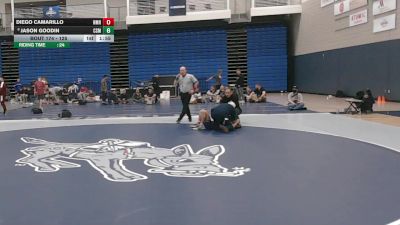 125 lbs Cons. Semi - Diego Camarillo, New Mexico Highlands vs Jason Goodin, Colorado School Of Mines