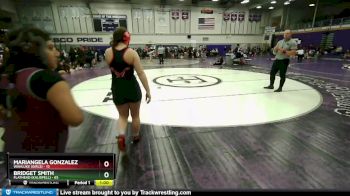 155 lbs Cons. Round 4 - Bridget Smith, Flathead (Kalispell) vs Mariangela Gonzalez, Wahluke (Girls)