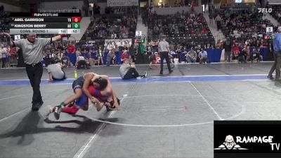 100 lbs Cons. Round 1 - Abel Garrison, Team Hawks vs Kingston Berry, Ark City