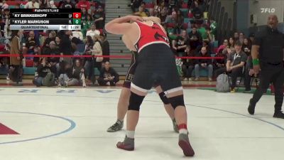 285 lbs Quarterfinal - Ky Brinkerhoff, Las Vegas vs Kyler Markuson, Faith Lutheran