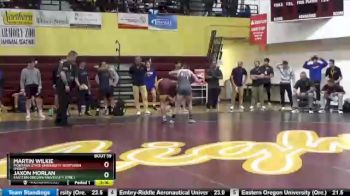 141 lbs Quarterfinal - Martin Wilkie, Montana State University-Northern (Mont.) vs Jaxon Morlan, Eastern Oregon University (Ore.)