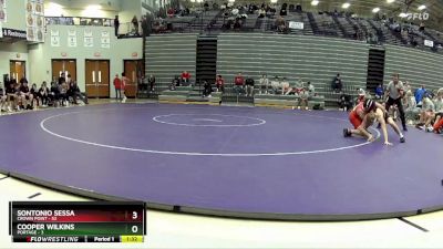 138 lbs 2nd Wrestleback (8 Team) - Cooper Wilkins, Portage vs Sontonio Sessa, Crown Point