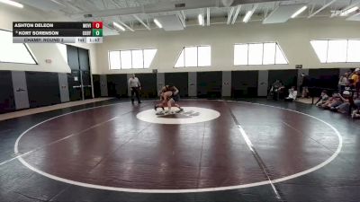 144 lbs Champ. Round 2 - Ashton DeLeon, Mountain View vs Kort Sorenson, Cody