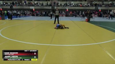 55 lbs Quarterfinal - Hank Waskow, Jesup Mat Club vs Javier Larson, Forest Lake Wrestling Club