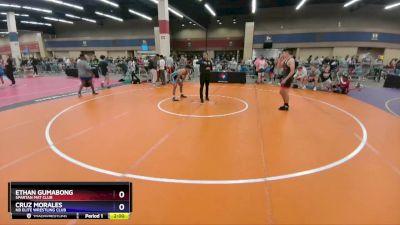 144 lbs Cons. Round 2 - Ethan Gumabong, Spartan Mat Club vs Cruz Morales, NB Elite Wrestling Club