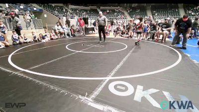 65 lbs Rr Rnd 1 - Lamario Ramsey, Oklahoma Strong-Blue 9U vs Luke Crain, Team Tulsa RED