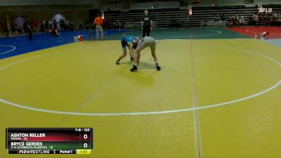 125 lbs 5th Place Match - Bryce Gerdes, Z-M (Zumbrota/Mazeppa) vs Ashton Reller, Frazee