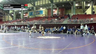 125 lbs Round 5 (6 Team) - Katie Kos, Bennington vs Sloane Abbey, Kearney