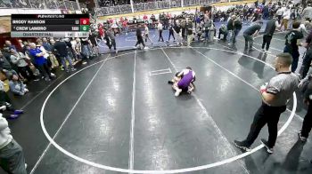 126 lbs Quarterfinal - Crew Lambro, Tahoma vs Brody Hanson, Lake Stevens