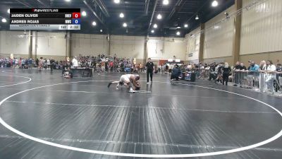 165 lbs Quarterfinal - Jaiden Oliver, Brevard FCA vs Andres Rojas, Miami Wrestling Club