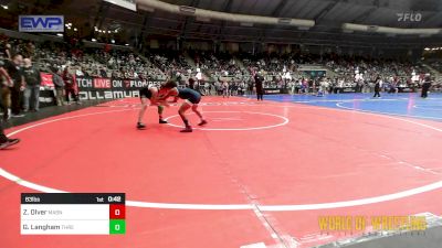 83 lbs Consi Of 8 #1 - Zavier Olver, Mat Assassins vs Grady Langham, Threestyle