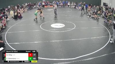 115 lbs Round 1 (4 Team) - Zayne Simmons, Summerville vs Guy King, Team Tiger