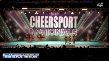 Nfinite Allstars - Code Black [2026 L4 Senior - Small - A Day 1] 2026 CHEERSPORT National All Star Cheerleading Championship