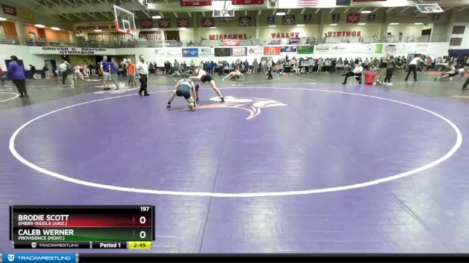 197 lbs Cons. Round 4 Caleb Werner Providence Mont. vs Brodie Scott Embry Riddle Ariz