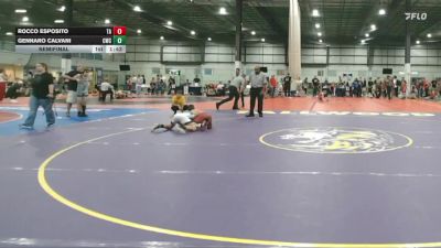 100 lbs Semifinal - Gennaro Calvani, Cavalier Wrestling Club vs Rocco Esposito, Raleigh Area Wolfpack