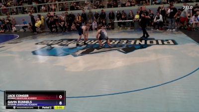 105 lbs Quarterfinal - Gavin Runnels, Interior Grappling Academy vs Jack Conger, Pioneer Grappling Academy