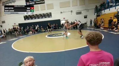 138 lbs Semifinal - Levi Leyva, Worland Middle School vs Bain Lahoe, Thermopolis Middle School