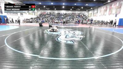 150 Boys Champ. Round 1 - Isaac Medrano, Hilltop vs Michael Tuato`o, Olympian