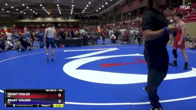 150 lbs Cons. Round 3 - Grant Fadler, MO vs Brady Golden, TX