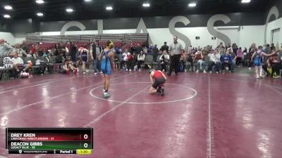 80 lbs Round 3 (8 Team) - Deacon Gibbs, Legacy Blue vs Drey Kren, LAW/Crass Wrestling(WI)