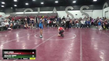 80 lbs Round 3 (8 Team) - Deacon Gibbs, Legacy Blue vs Drey Kren, LAW/Crass Wrestling(WI)