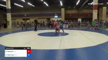 119 lbs Round Of 32 - Kaili Manuel, Michigan Revolution Wrestling Club vs Gabriella Martinez, Rise Wrestling