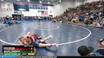 119-127 lbs Quarterfinal - Bristol` Anderson, Big Horn Middle School vs Kate Breuer, Sage Valley Jr High