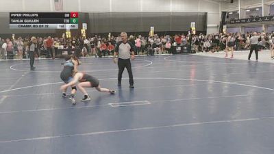 100 lbs Cons. Rd Of 32 - Piper Phillips, Immortal Athletics WC vs Tahlia Guillen, Team Idaho