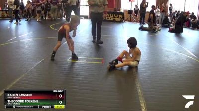 47 lbs Round 1 - Kaden Lawson, Unattached vs Theodore Folkens, Unattached