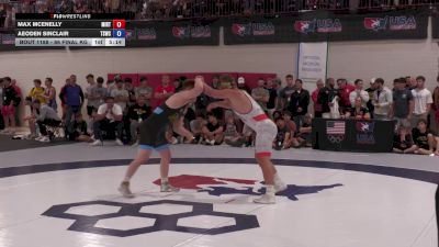 86 Final kg Champ. Round 2 - Max McEnelly, Minnesota - RTC vs Aeoden Sinclair, Tiger Style Wrestling Club