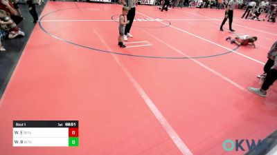 36 lbs Quarterfinal - Navy Simunek, Blackwell Wrestling Club vs Kashton Legg, Barnsdall Youth Wrestling