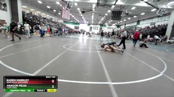 138 lbs Champ. Round 2 - Kaden Markley, Blue Valley Southwest vs Iverson Mejia, Team Zapas