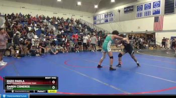 195 lbs Cons. Round 3 - Daren Cisneros, Team S vs Enzo Paiola, West Torrance Wrestling Team