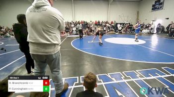 84 lbs Rr Rnd 1 - Hunter Branchcomb, Heat vs Price Cunningham, Barnsdall Youth Wrestling