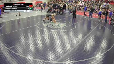 130 lbs Semifinal - Amanda Lillie, White River vs Kaycee Potts, Kelso