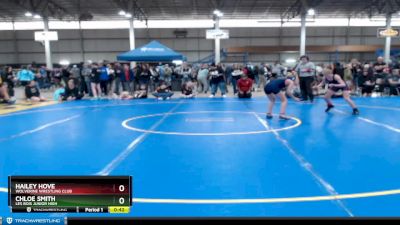 105 lbs Cons. Round 4 - Hailey Hove, Wolverine Wrestling Club vs Chloe Smith, Les Bois Junior High