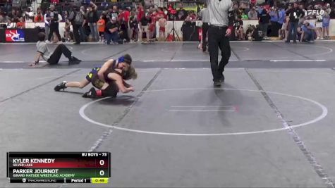 73 lbs Champ. Round 1 - Kyler Kennedy, Silver Lake vs Parker Journot, Girard Matside Wrestling Academy