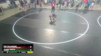 49 lbs Cons. Round 2 - Isai Villagomez, San Luis Valley Wrestling Club vs Ryden Garcia, Montana