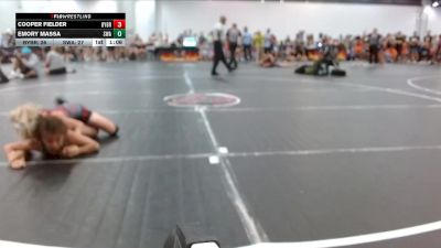 78 lbs Round 2 (4 Team) - Emory Massa, Slate Wrestling Academy vs Cooper Fielder, Backyard Brawlers Red